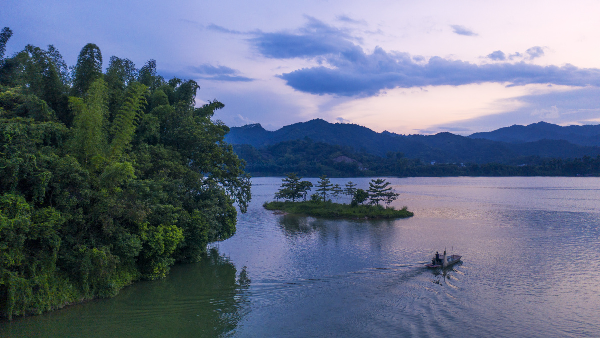 金舟唱晚2020年摄于归湖金舟岛