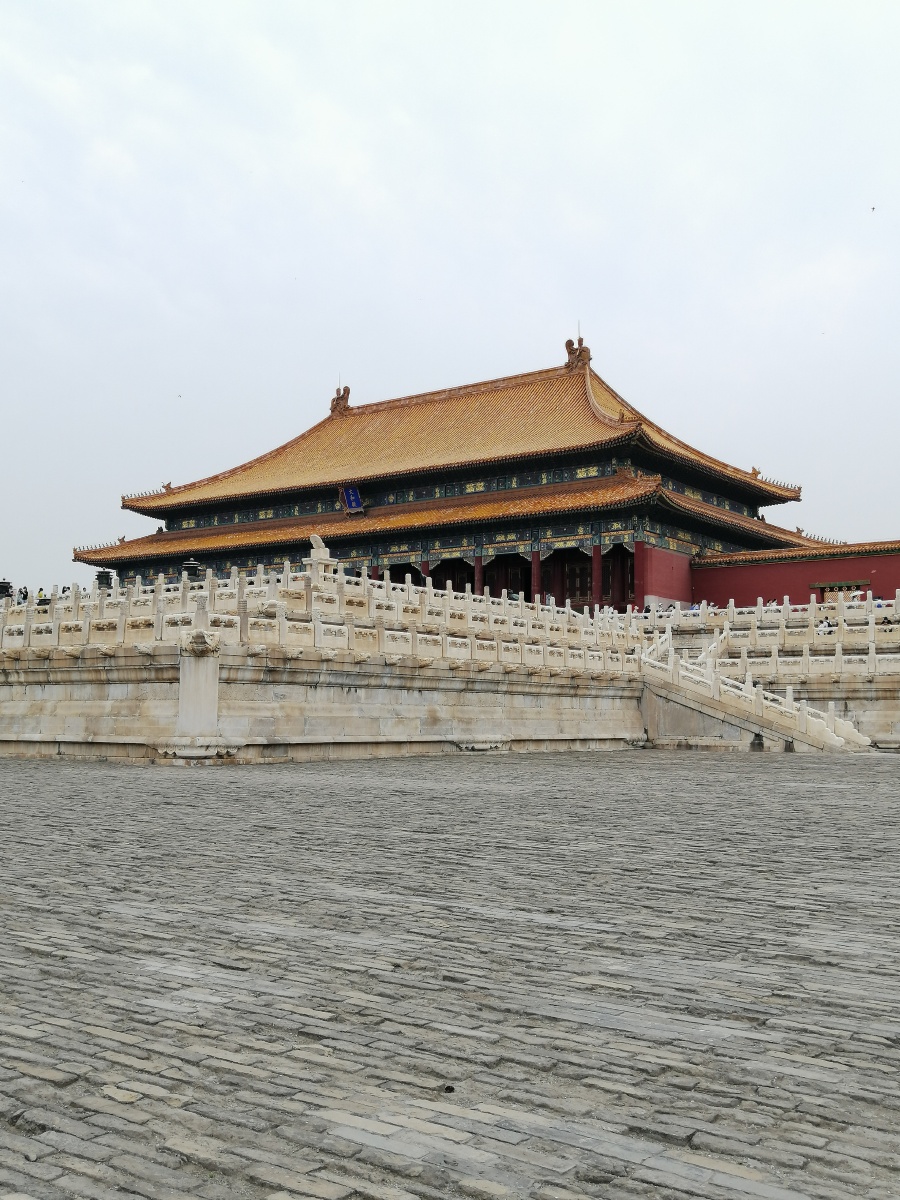 遥望太和殿(摄于故宫太和殿前广场东侧)