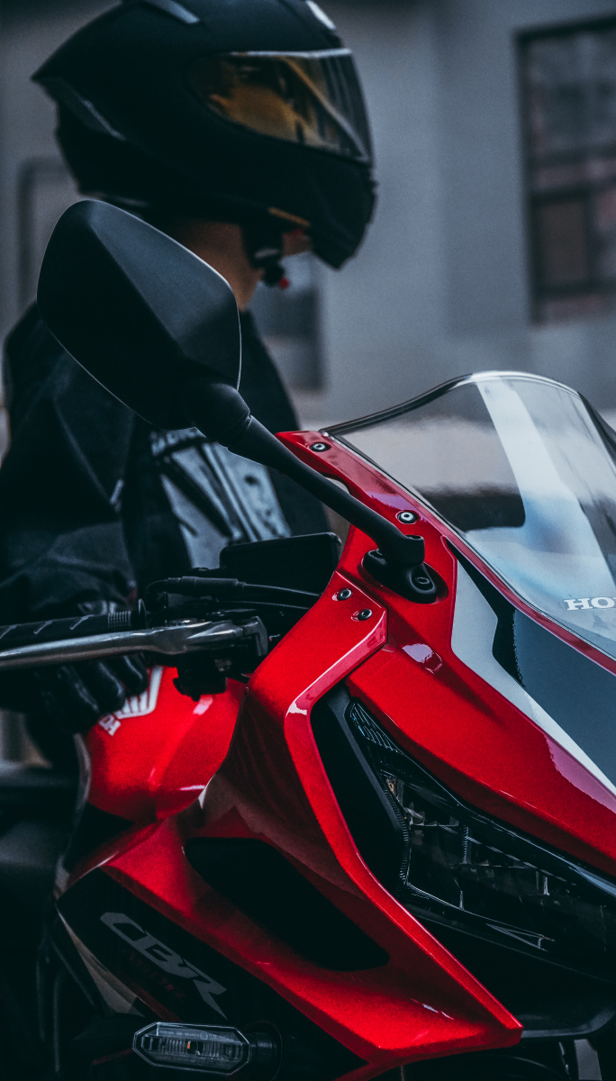 本田cbr650r太酷了真的可惜冬天太冷了