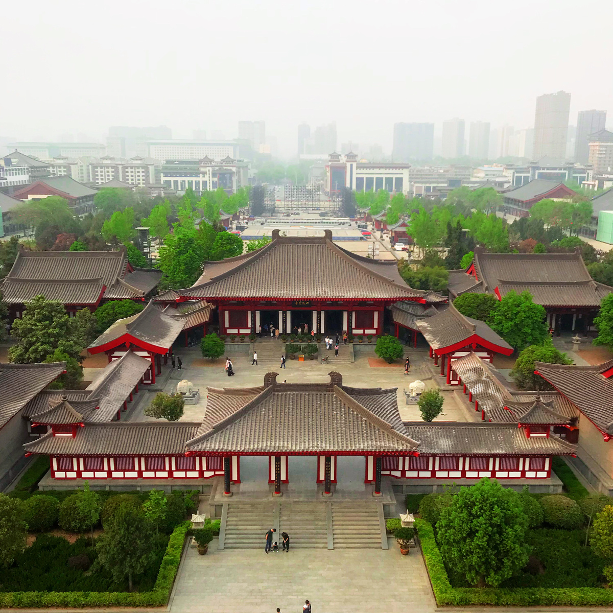 西安大雁塔对称之美