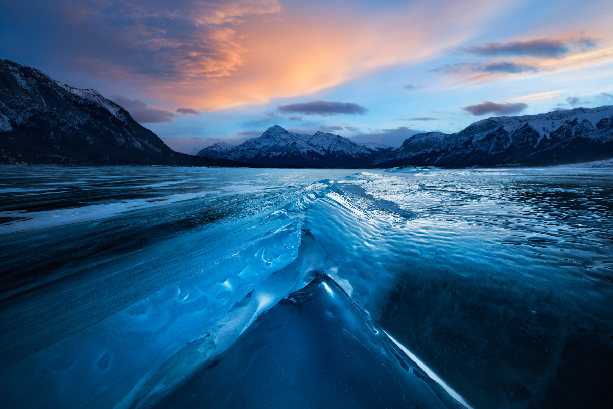 落基山寒冰 blue ice @ abraham lake, canadian rockies
