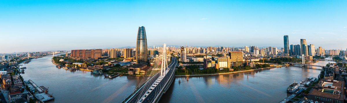 宁波三江口日落