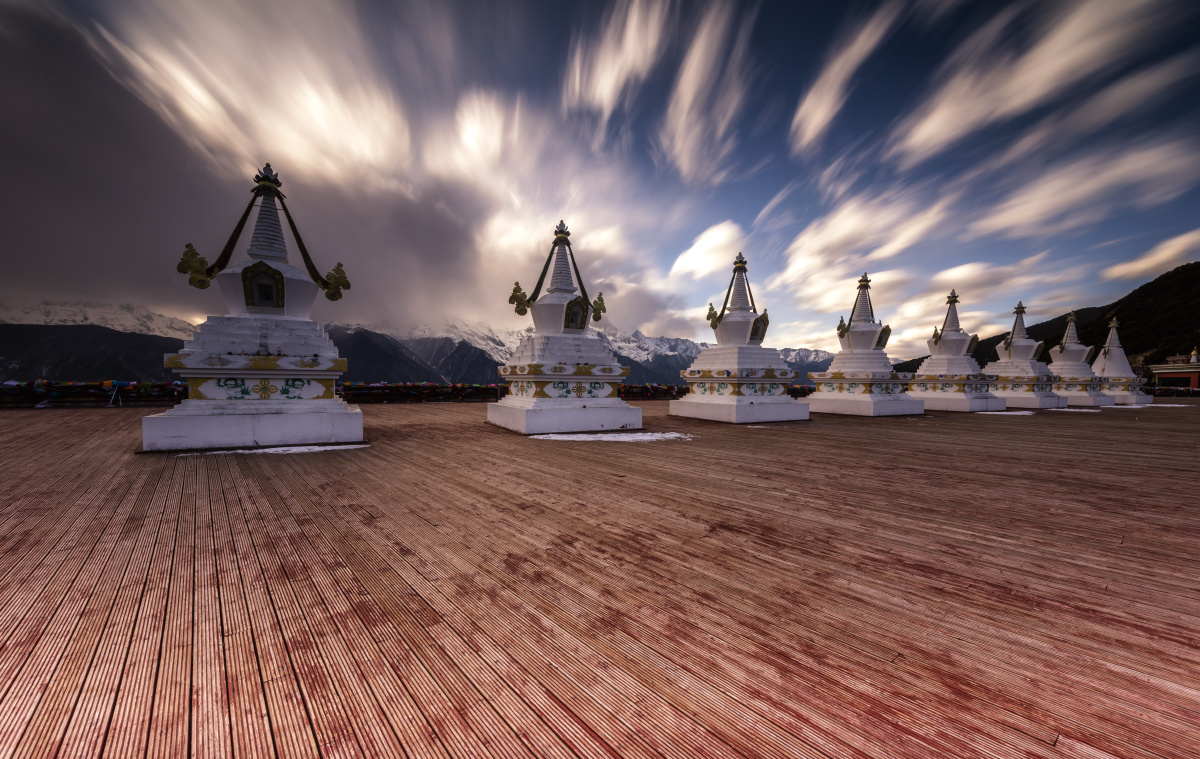 飞来寺风云变幻观景台拍摄