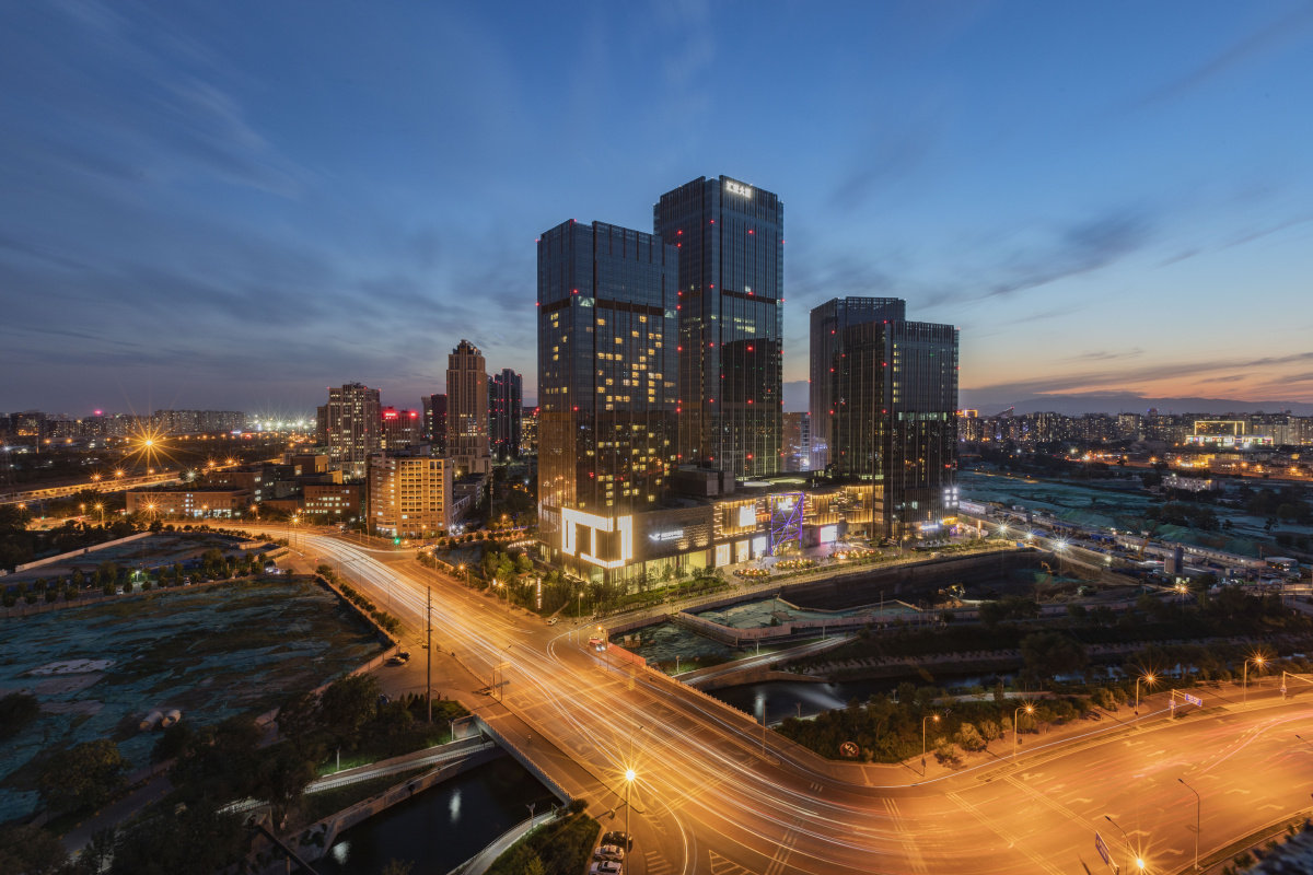 北京丽泽天街夜景