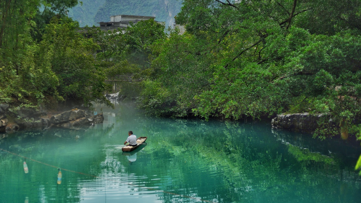 初秋凉意广西都安东庙九灵天窗