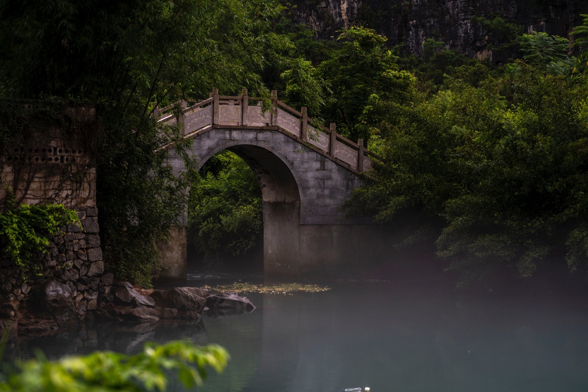 初秋凉意广西都安东庙九灵天窗