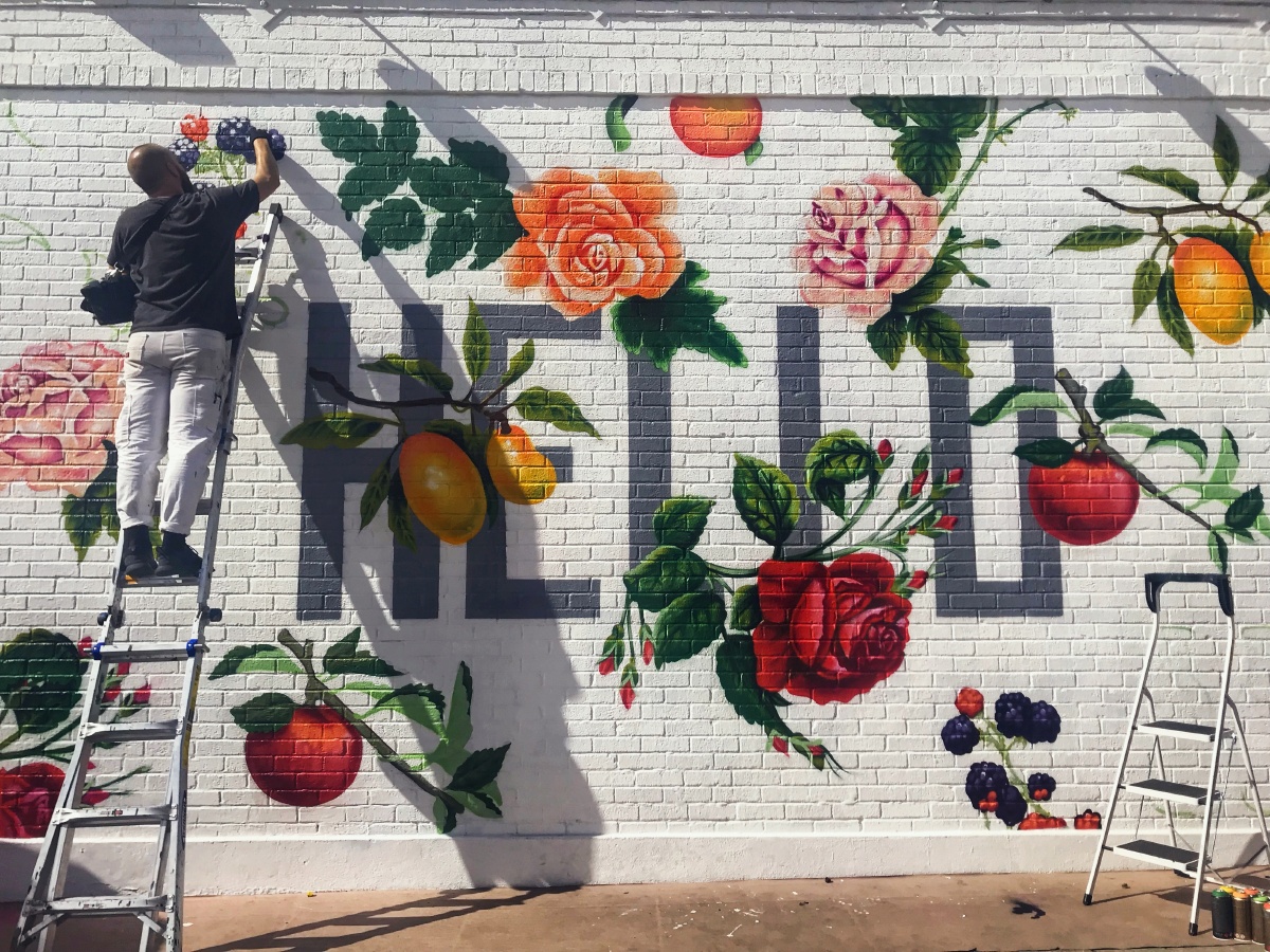 涂鸦墙,网红们的最爱
