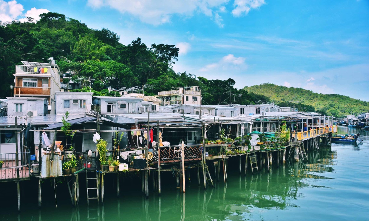 香港特区大澳渔村