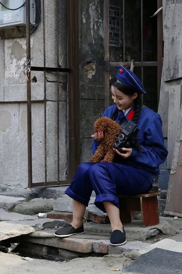创意摄影女兵记忆