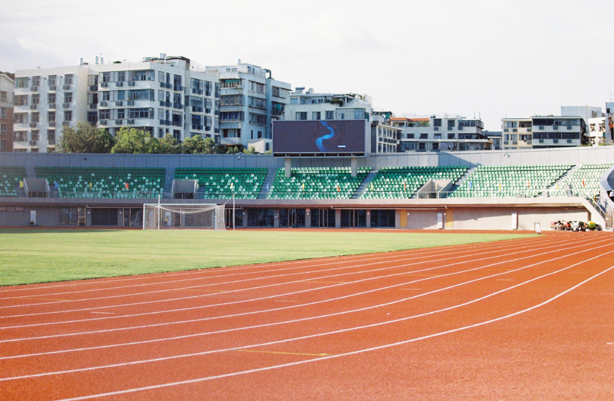 胶片拍摄汕头亚青会主场馆之潮汕体育馆