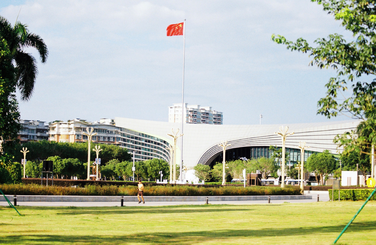 胶片拍摄汕头亚青会主场馆之潮汕体育馆