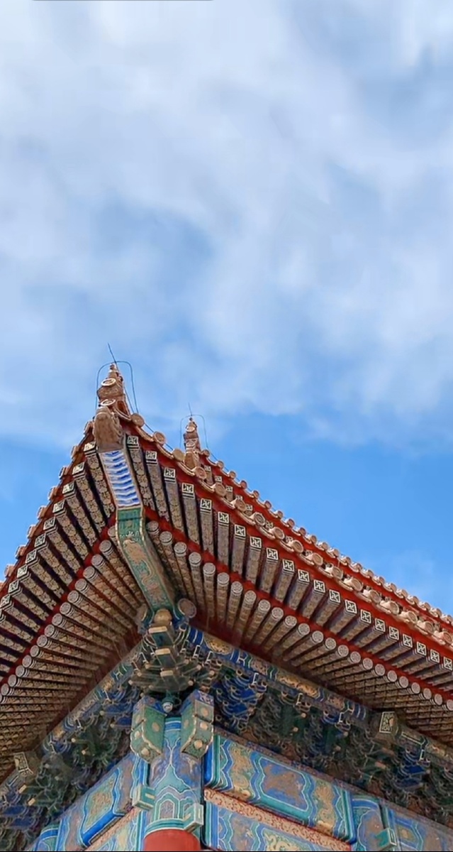 故宫的屋檐的建筑艺术