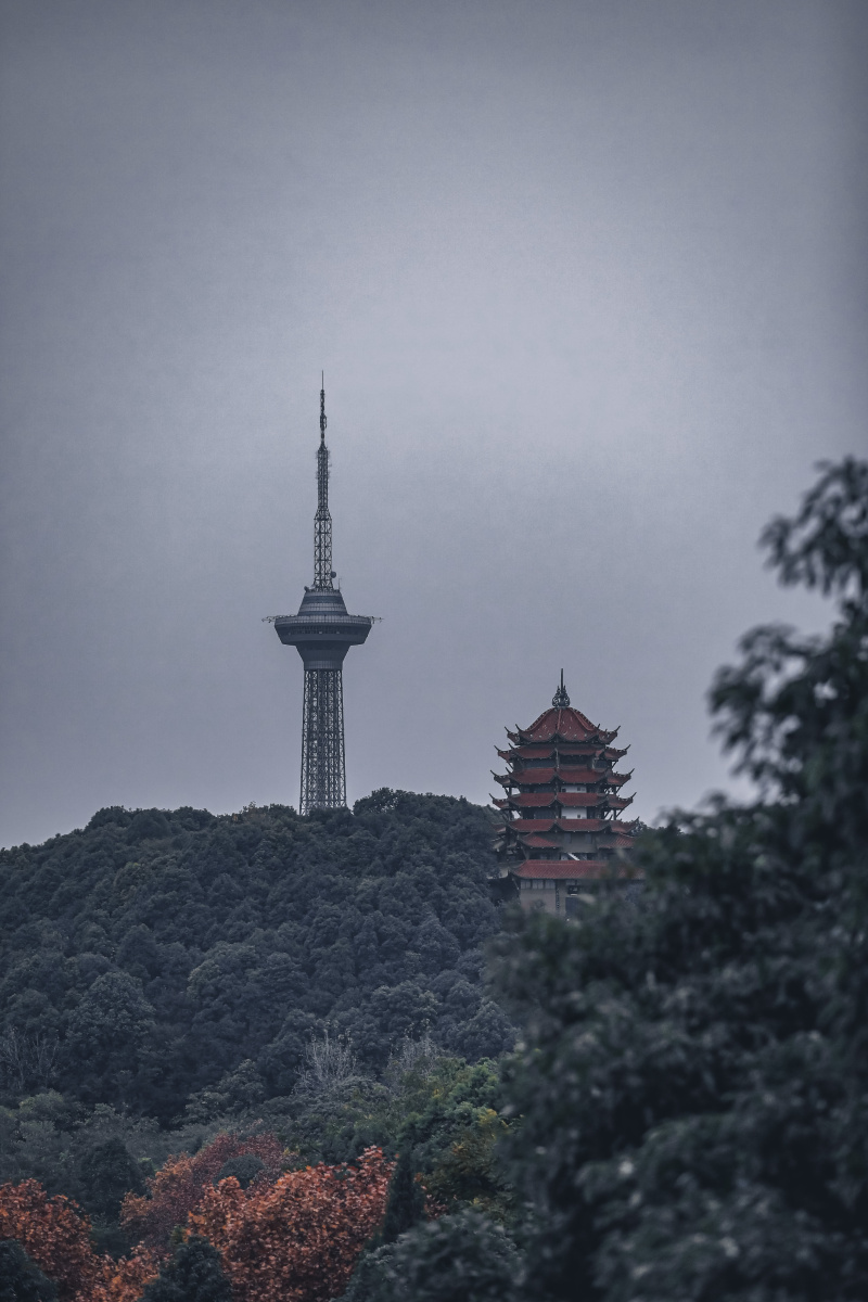 德阳地标钟鼓楼电视塔