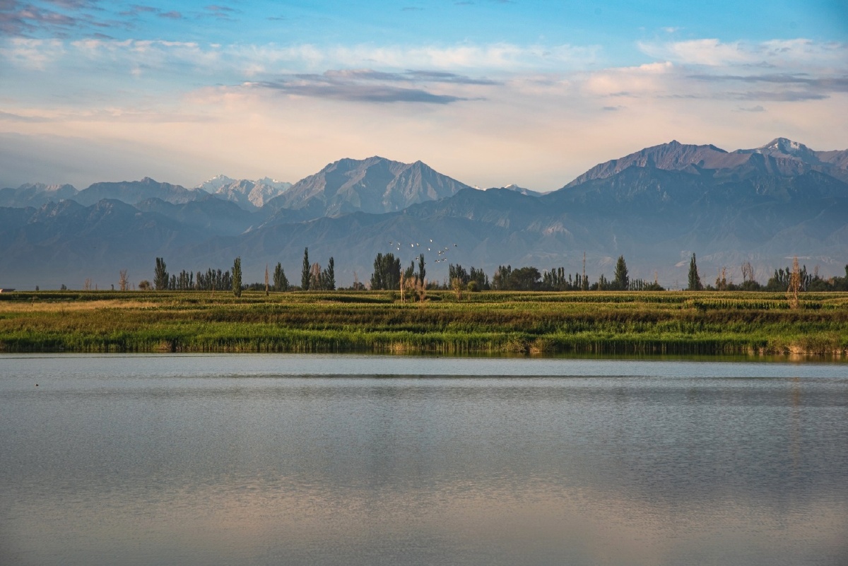 祁连山下甘肃酒泉市肃州区