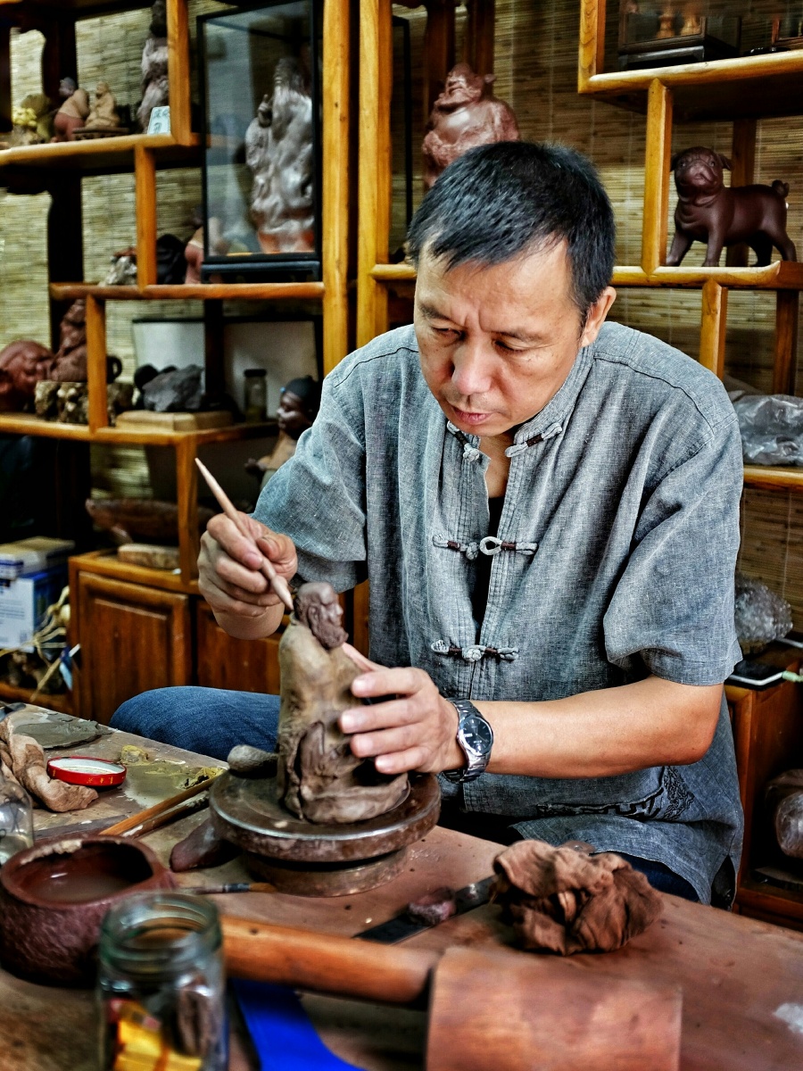 紫砂匠人 - 纪实, 抓拍, 生于街头 - 傅尧