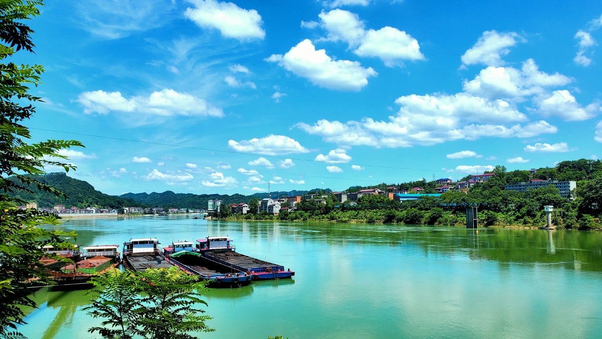 湖南湿地公园五强溪风光