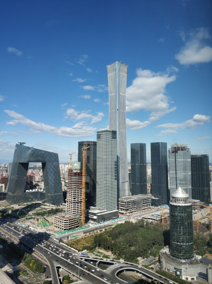 秋分的北京在国贸看华灯初上