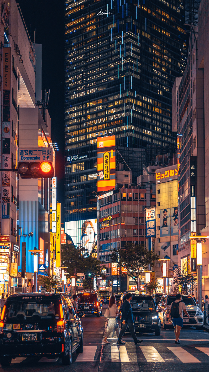 涩谷街头行色匆匆