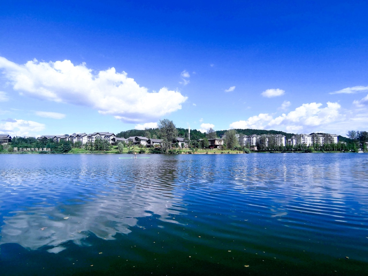 夏日风景一幅大自然描绘的画面