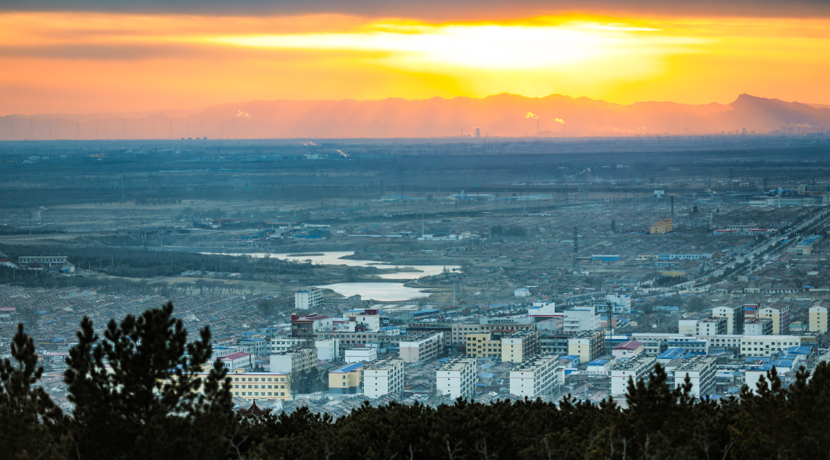 夕阳无限好俯瞰云州区