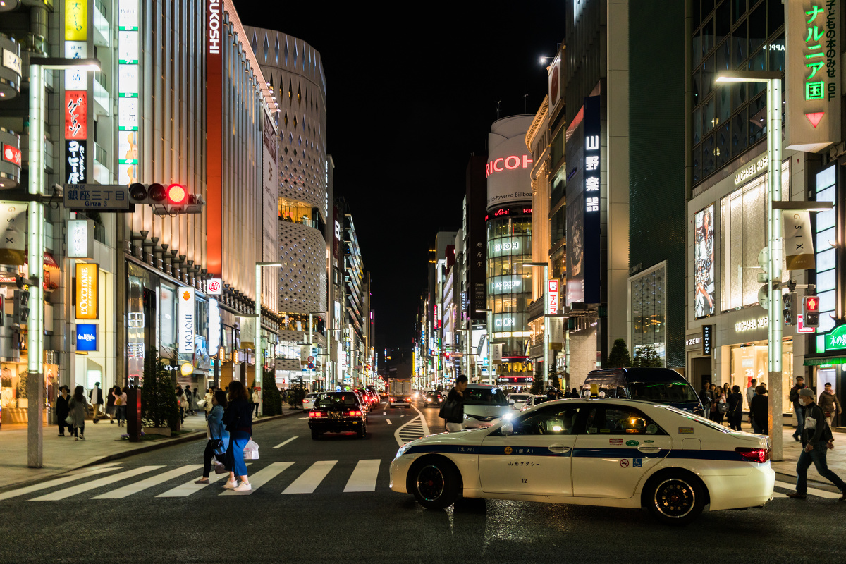 日本银座街景一