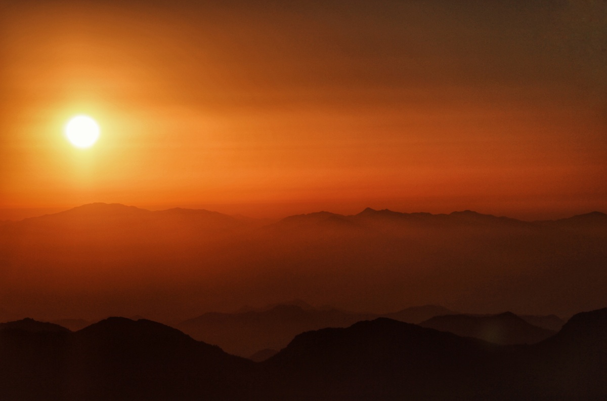福建大丰山日出风景