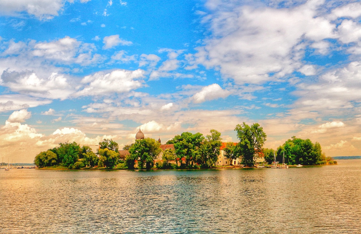 修女岛摄于德国慕尼黑基姆湖