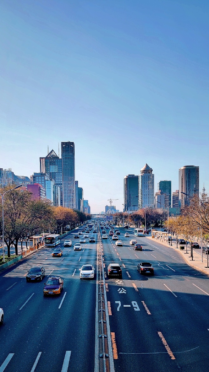 国贸桥cbd车流