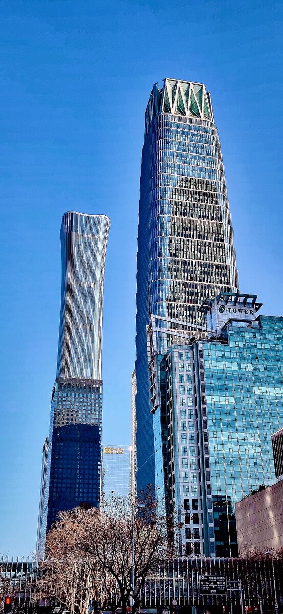 北京国贸cbd的摩天大楼