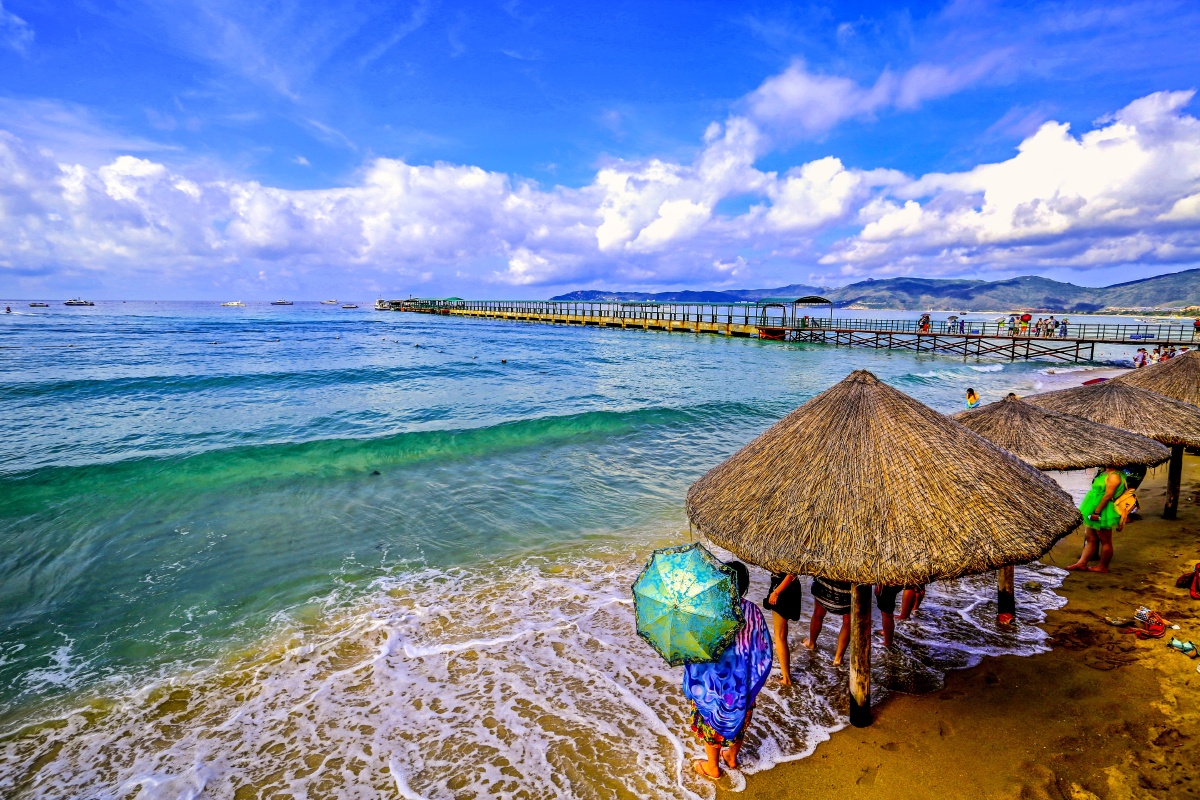 三亚风光拍摄于海南三亚亚龙湾海滨浴场