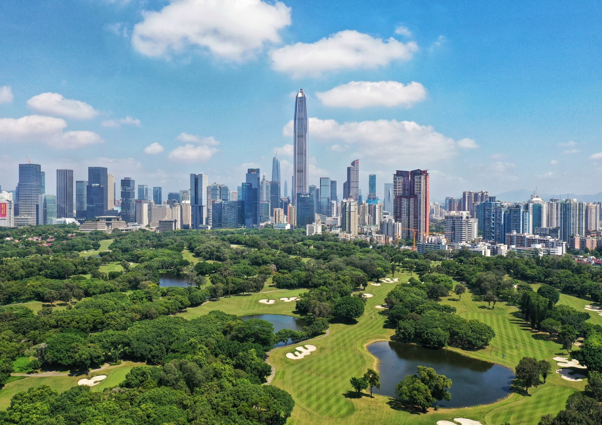 深圳深南大道及福田cbd建筑群