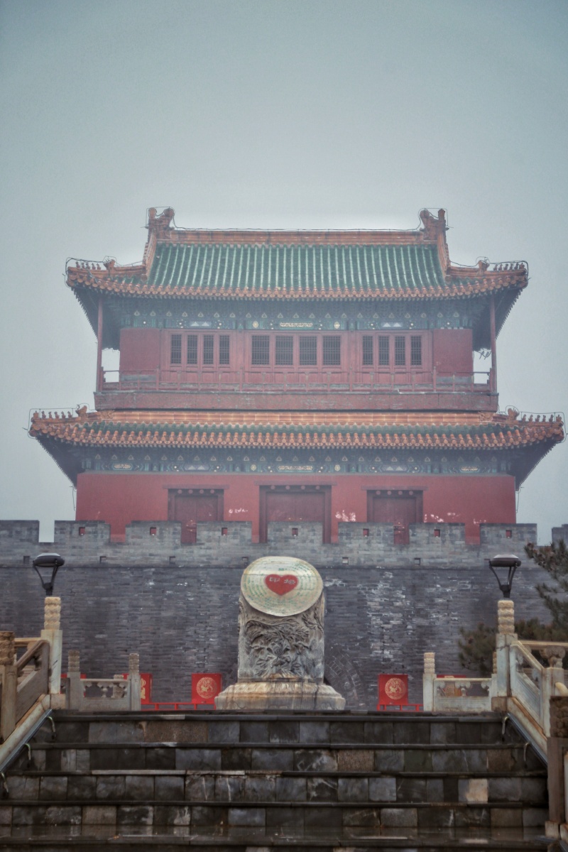 北京密云正月初三情人节鼓楼前面来颗心哈哈