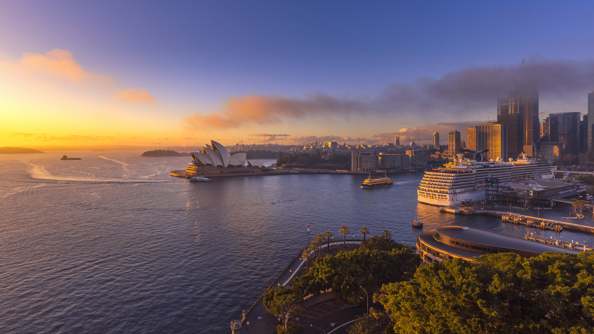 澳洲悉尼日出全景