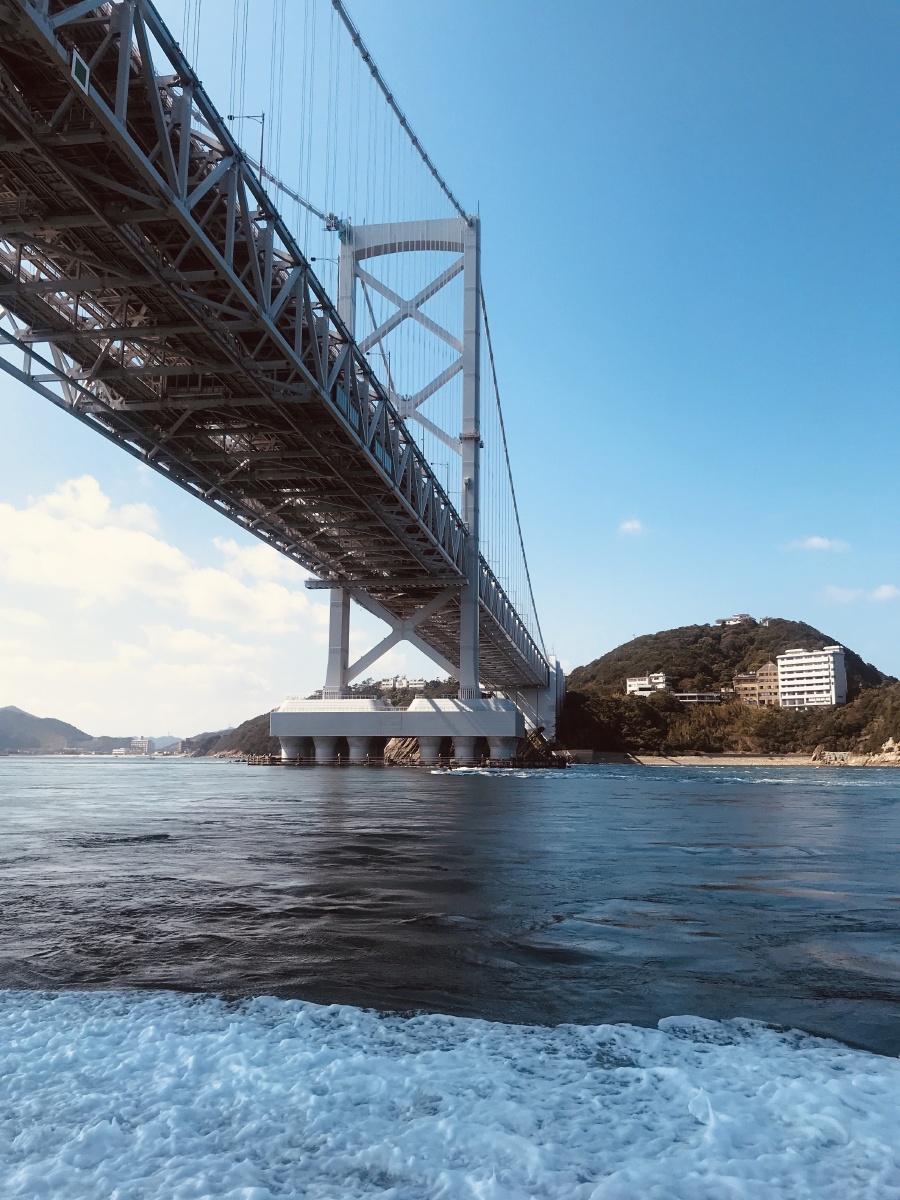 日本德岛县鸣门大桥观涡潮