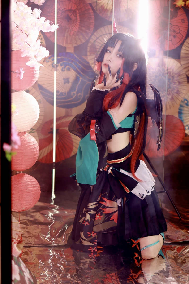 平安京】吸血姬紫裘碧染 日常向微剧情正片(第一次尝试棚拍cos 效果不