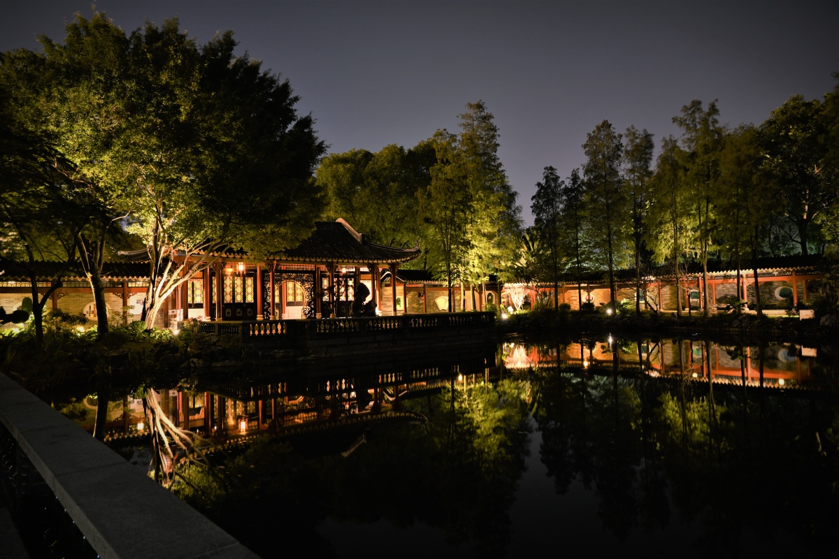 园林夜景 - 摄影师-雨过天晴