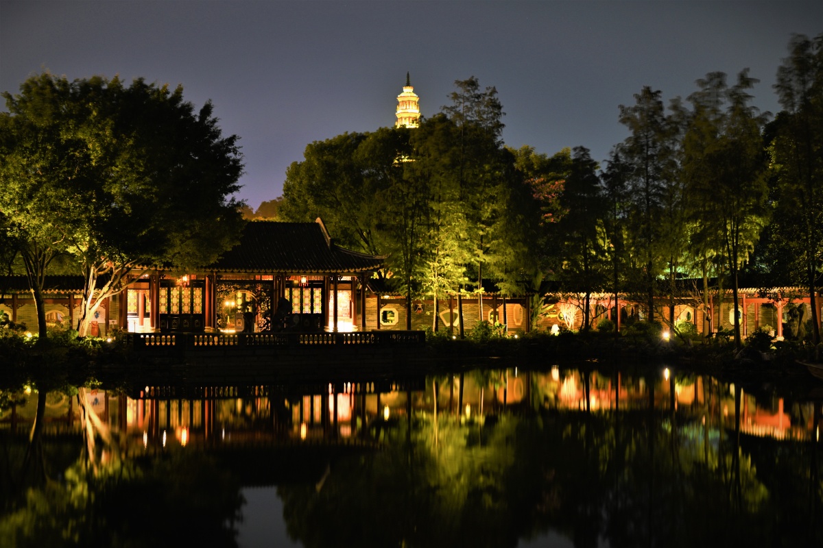 园林夜景61庭院