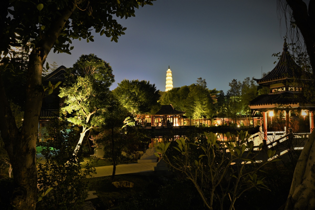 园林夜景61庭院