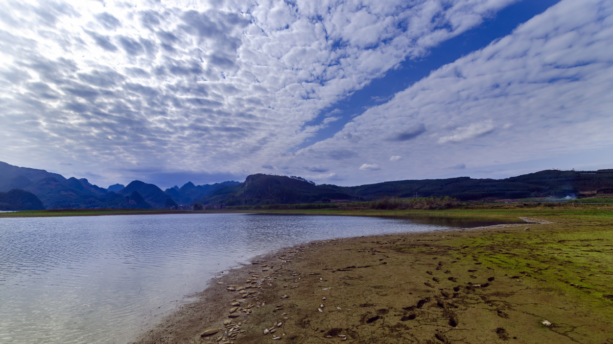 农村的美好广西来宾市高境水库