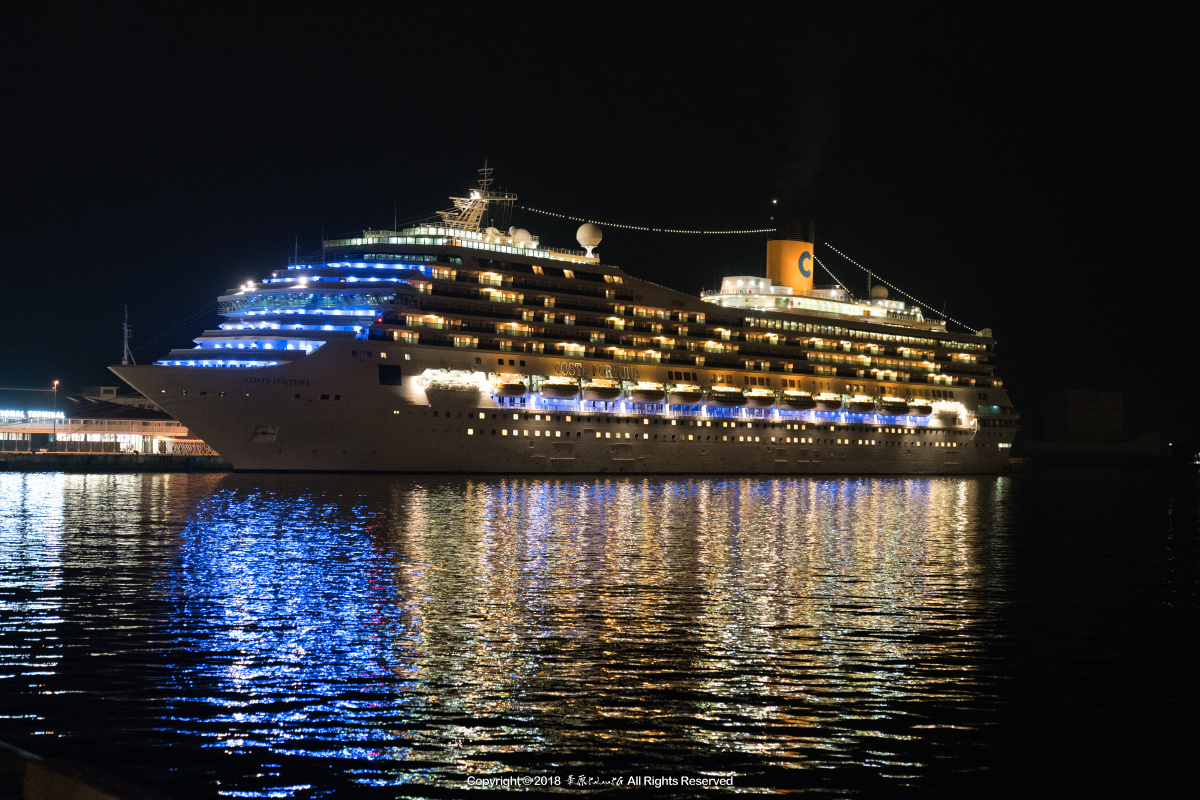 2018九州游轮之旅游轮夜景