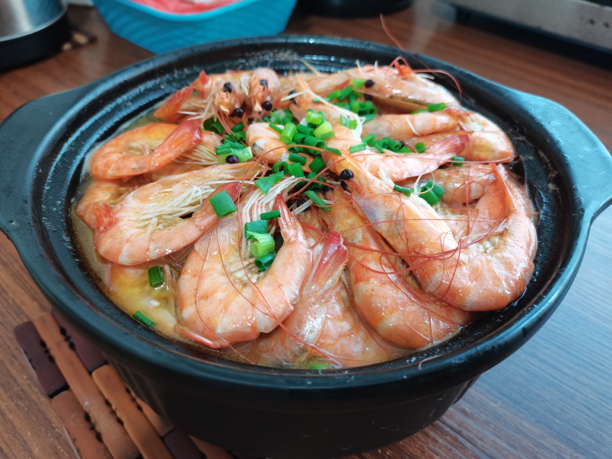 鲜虾鸡煲