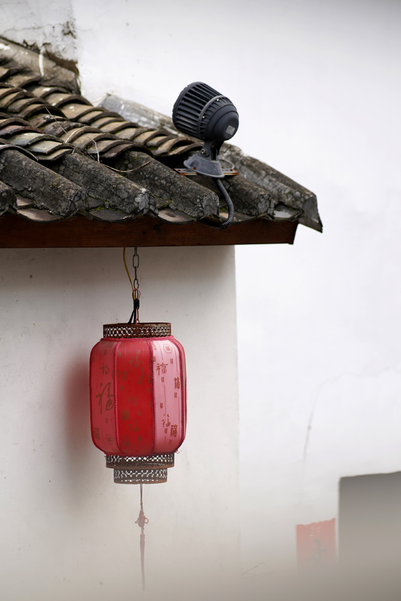 甘坑客家小镇灯笼中国风