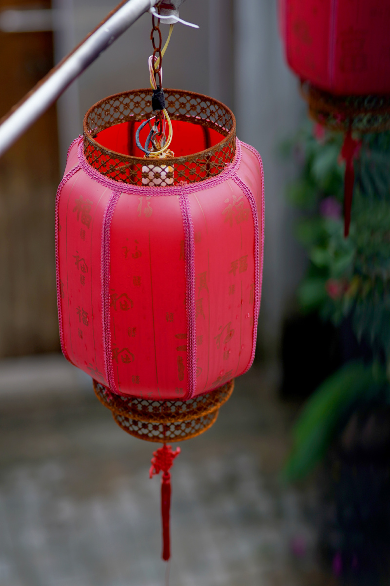 甘坑客家小镇灯笼中国风