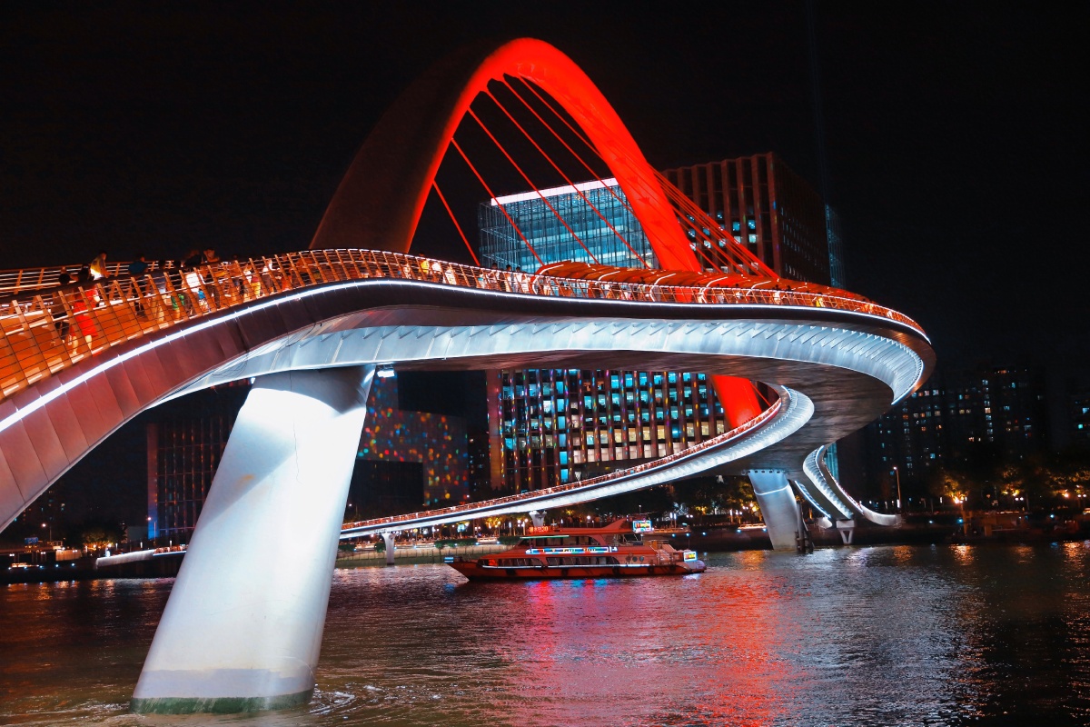 негго79星期六打卡79广州之眼之岭南文化新名片海心桥