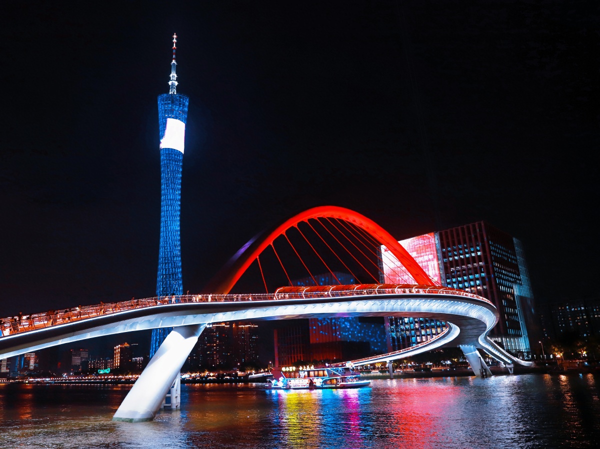 негго79星期六打卡79广州之眼之岭南文化新名片海心桥