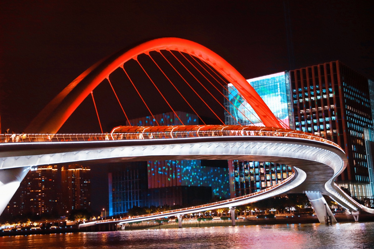 негго79星期六打卡79广州之眼之岭南文化新名片海心桥