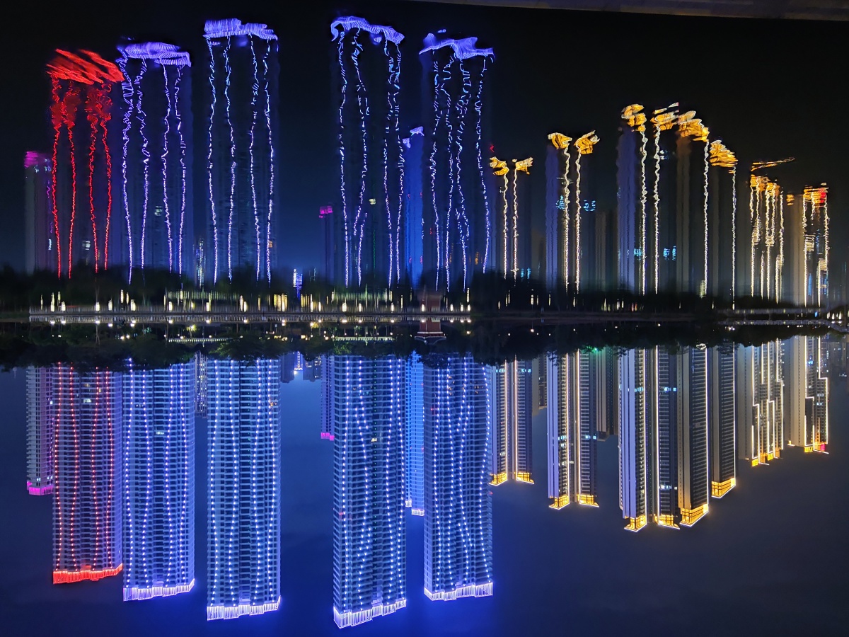 惠州金山湖公园夜景
