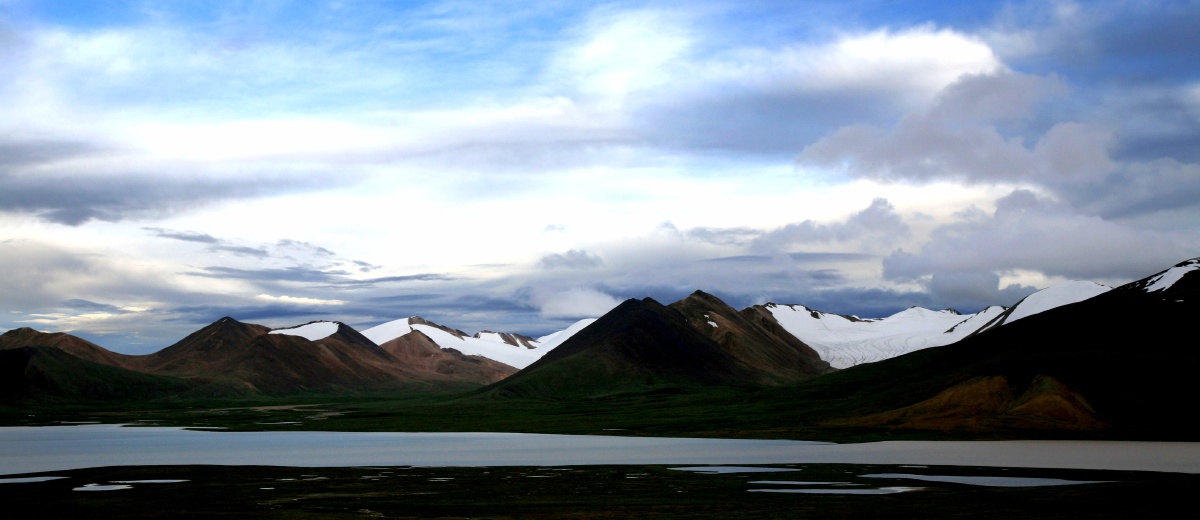 唐古拉山口的冰川
