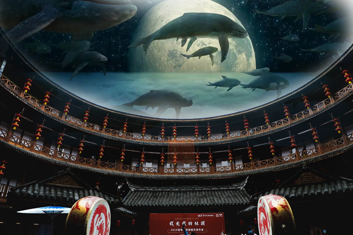 洛带,看见土楼就想到大鱼海棠