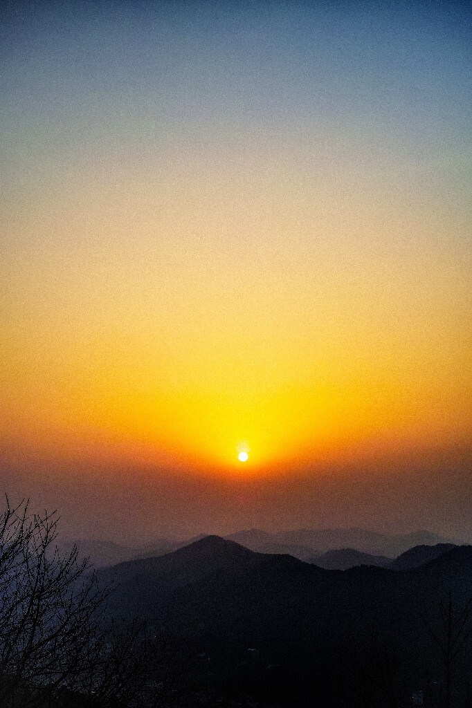 01夕阳、岳麓群山